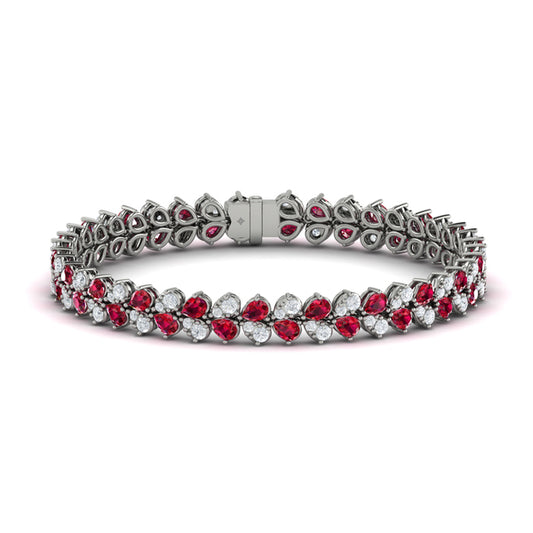Diamond and Ruby Bracelet
