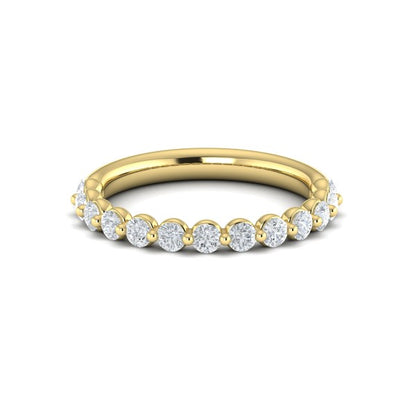 Matching Bands Wedding Band in 14K Yellow Gold by Vlora Bridal