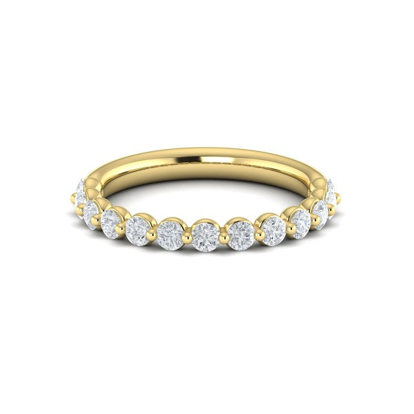 Matching Bands Wedding Band in 14K Yellow Gold by Vlora Bridal
