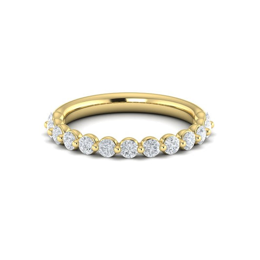 Matching Bands Wedding Band in 14K Yellow Gold by Vlora Bridal