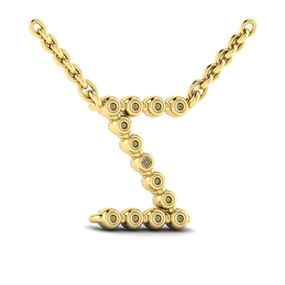 Diamond Alphabet Pendant Necklace, Z