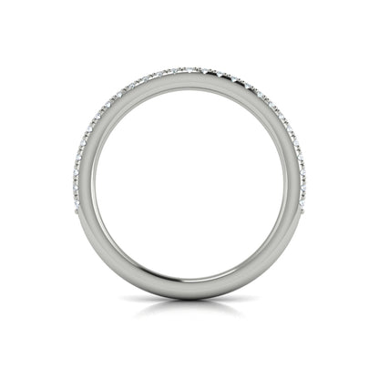 Matching Band for Diamond Accent Bezel Emerald Cut Engagement Ring