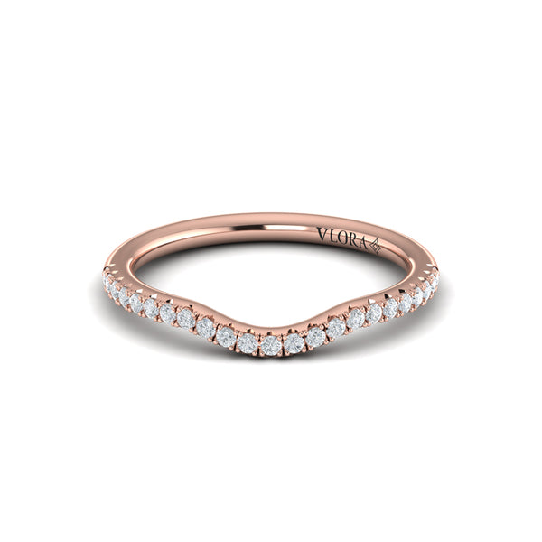 Curved Stackable Wedding Band