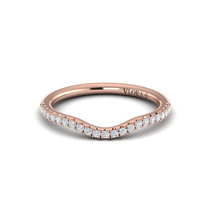 Curved Stackable Wedding Band