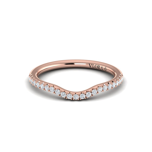Curved Stackable Wedding Band