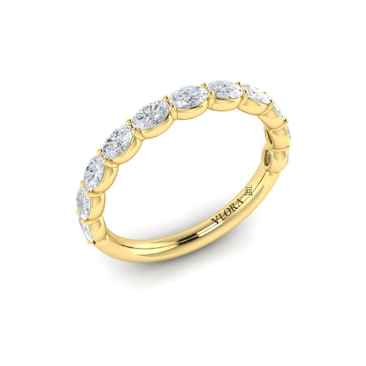 Matching Band for Graceful Round Diamond Engagement Ring