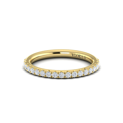Matchign Band for Crown Set Diamond Solitaire Engagement Ring