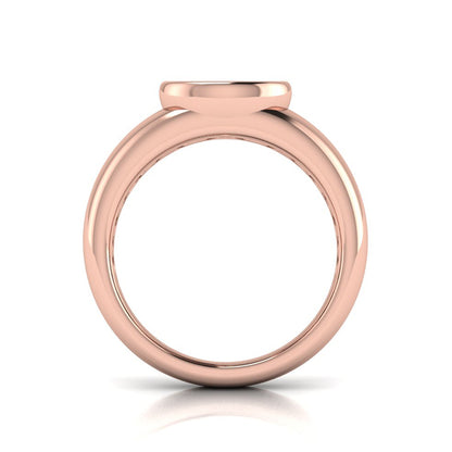 Sculpted Serenity Engagement Ring