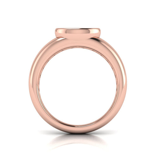 Sculpted Serenity Engagement Ring
