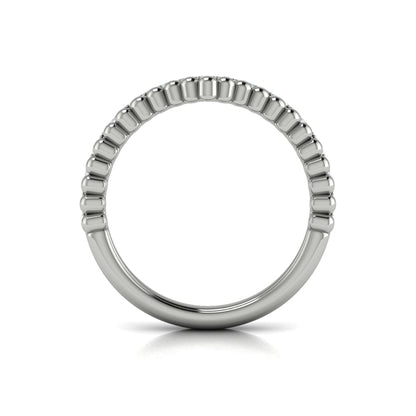 Contour Bands Wedding Band in Platinum by Vlora Bridal