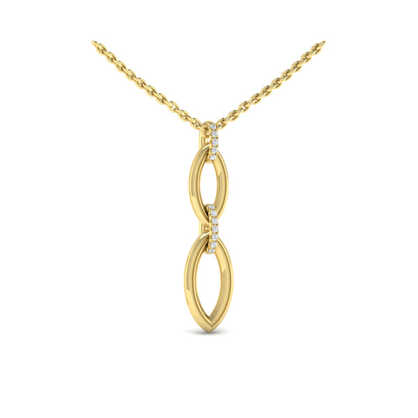 Double Drop Link Necklace