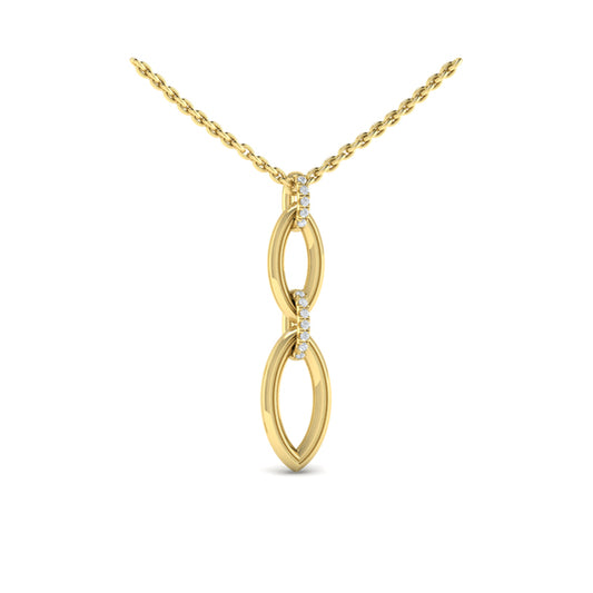 Double Drop Link Necklace