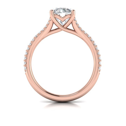 Splendid Cathedral Split Shank Engagement Ring