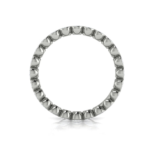Eternity Bands Wedding Band in Platinum by Vlora Bridal