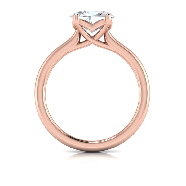 Horizon Oval Solitaire Engagement Ring