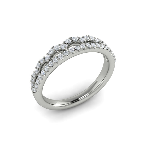 Stackable Bands Wedding Band in Platinum by Vlora Bridal