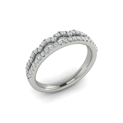 Stackable Bands Wedding Band in Platinum by Vlora Bridal