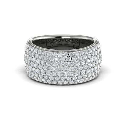 Diamond Multi-Row Statement Ring