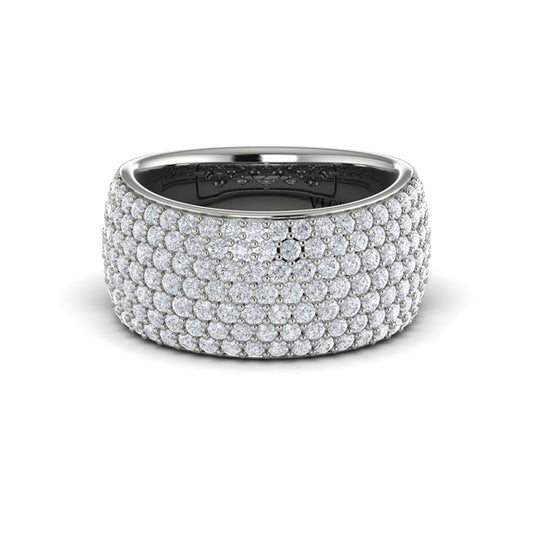 Diamond Multi-Row Statement Ring