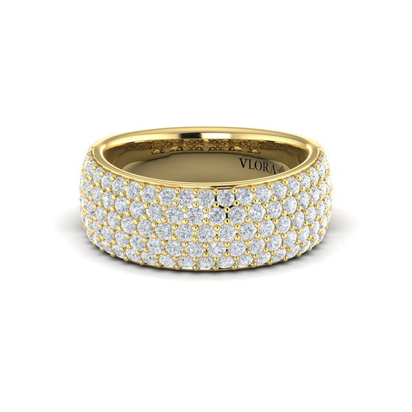 Diamond Multi-Row Statement Ring