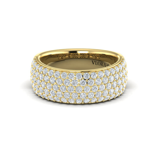 Diamond Multi-Row Statement Ring