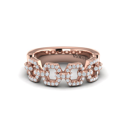 Diamond Link Ring