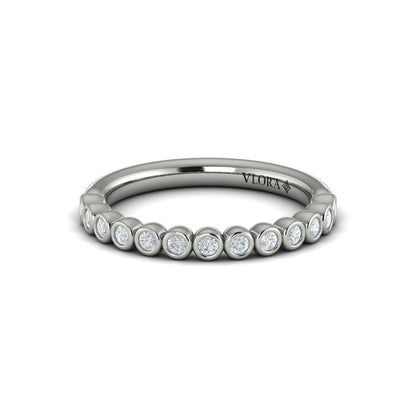 Stackable Bands Wedding Band in Platinum by Vlora Bridal