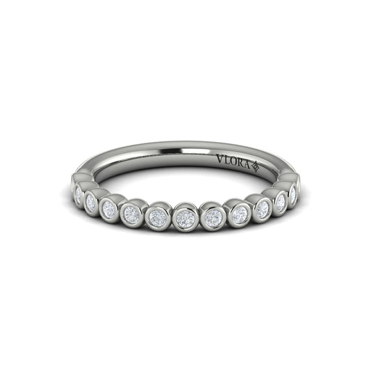 Stackable Bands Wedding Band in Platinum by Vlora Bridal