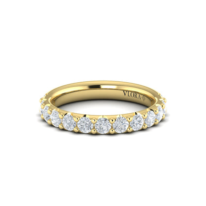 Round Diamond Prong Set Band