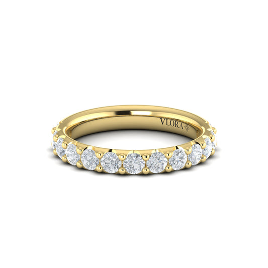 Round Diamond Prong Set Band