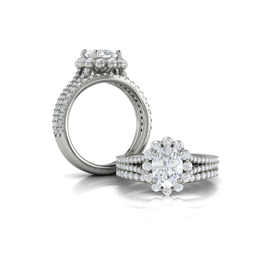 Matching Bands Wedding Band in Platinum by Vlora Bridal