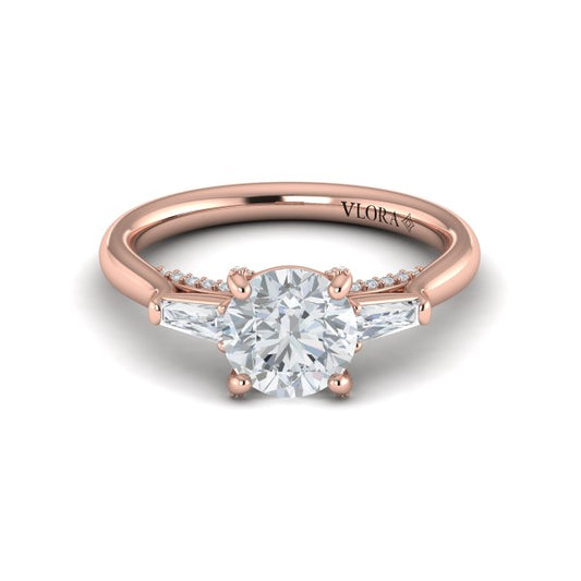 Crescendo Three Stone Engagement Ring