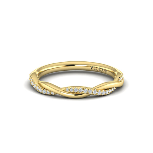 Slim Twist Stackable Band