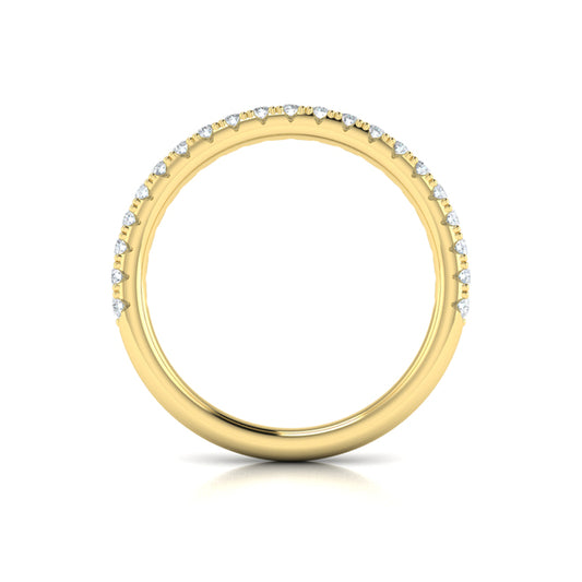 Scalloped Diamond Eternity Band
