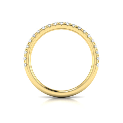 Scalloped Diamond Eternity Band
