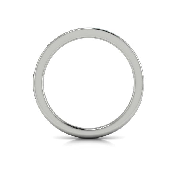 Matching Band for Modern Trio Oval Bezel Engagement Ring