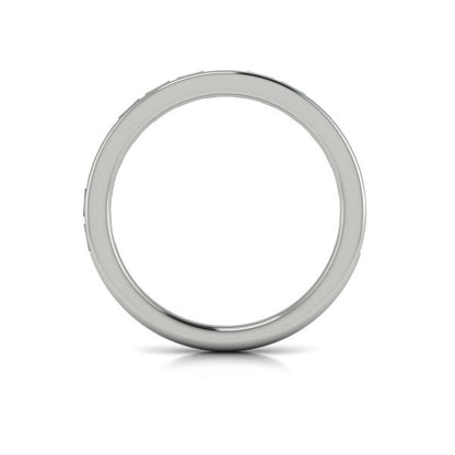 Matching Band for Modern Trio Oval Bezel Engagement Ring