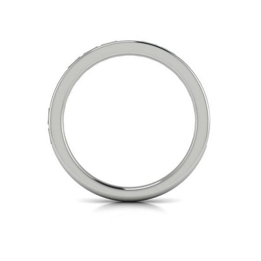 Matching Band for Modern Trio Oval Bezel Engagement Ring