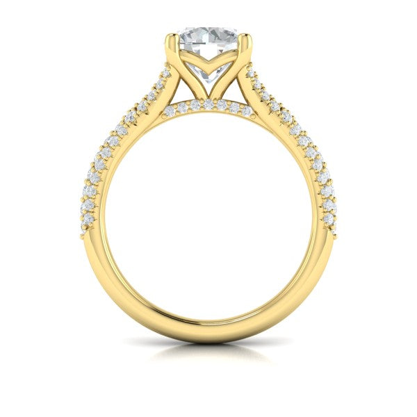 Splendid Cathedral Split Shank Engagement Ring
