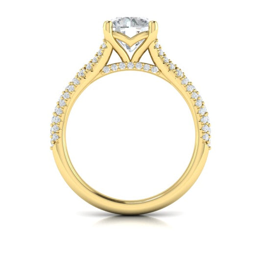 Splendid Cathedral Split Shank Engagement Ring