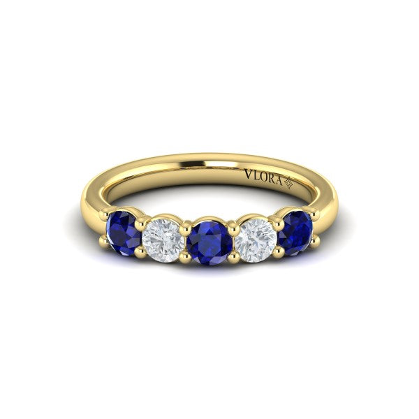 Sapphire and Diamond Band