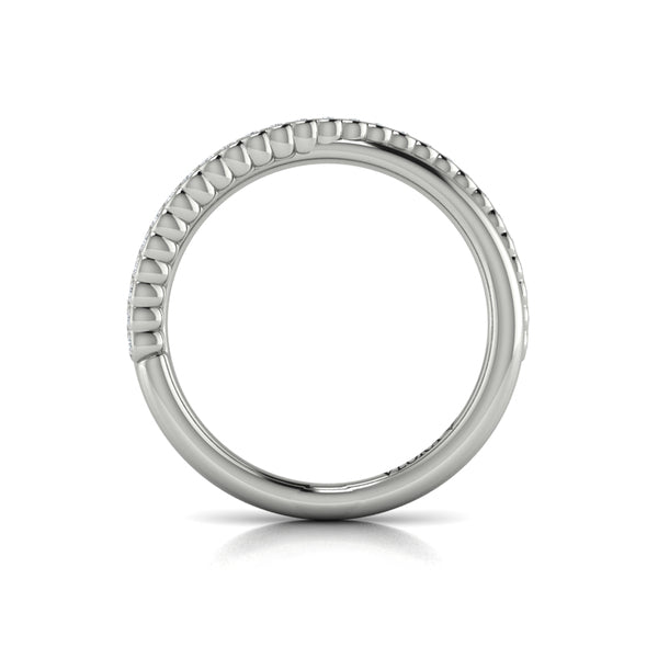 Slim Crossed Stackable Band
