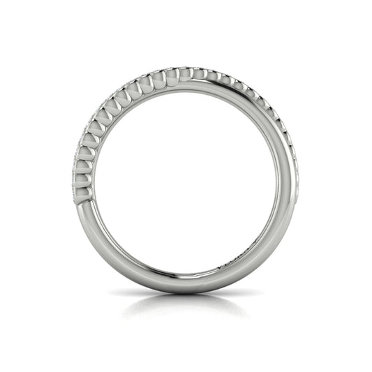 Slim Crossed Stackable Band