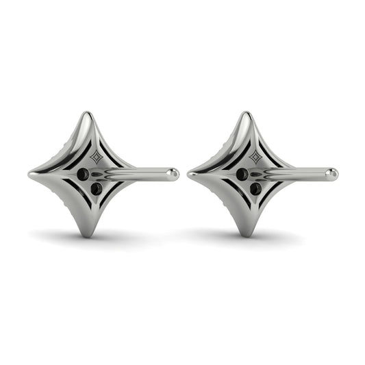 Diamond Cluster Star Stud Earrings