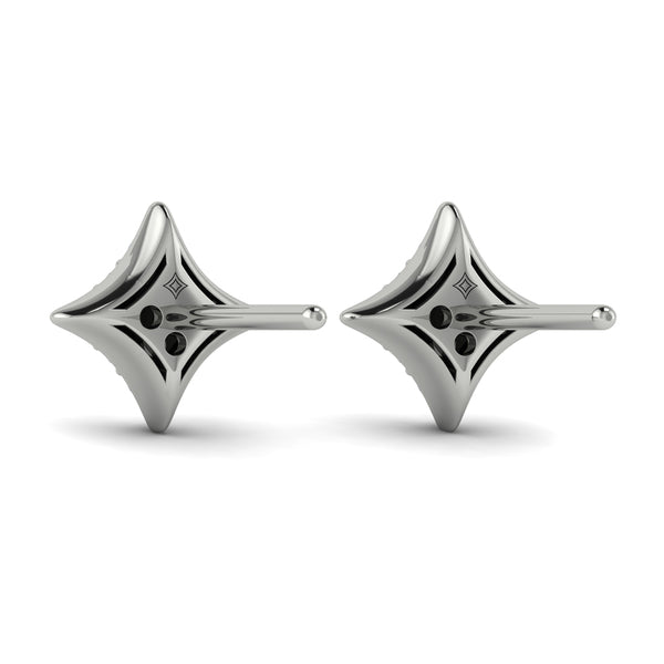 Diamond Cluster Star Stud Earrings