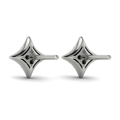 Diamond Cluster Star Stud Earrings