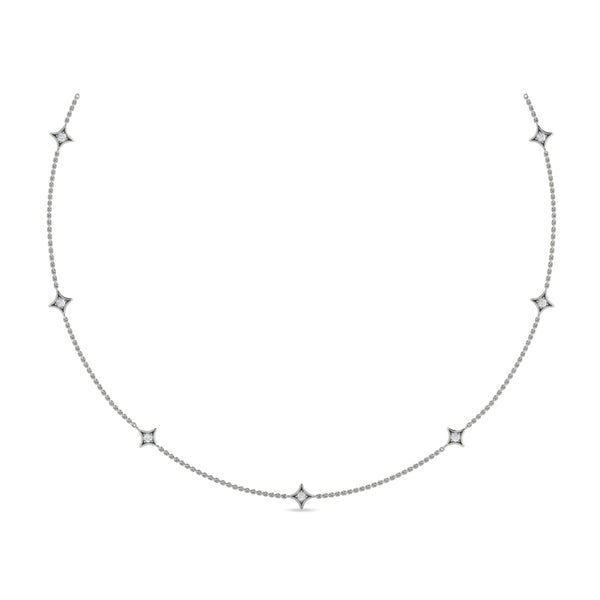 Multi Diamond Vlora Star Necklace