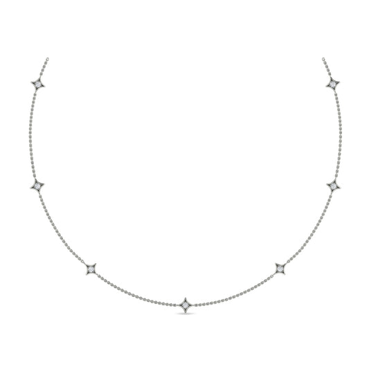 Multi Diamond Vlora Star Necklace