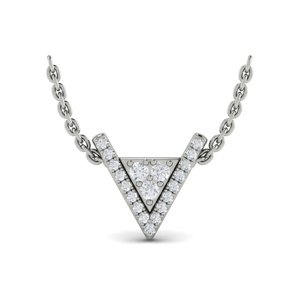 Diamond Pendant from MIRAVEL Collection in Platinum