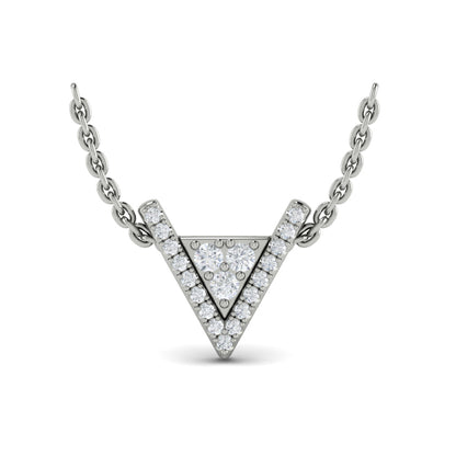 Diamond Pendant from MIRAVEL Collection in Platinum